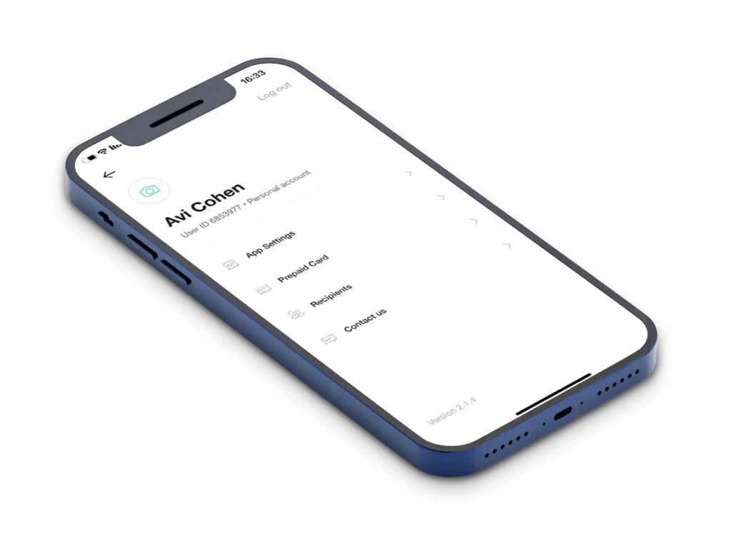 טלפון עם הדמיית האפליקציה